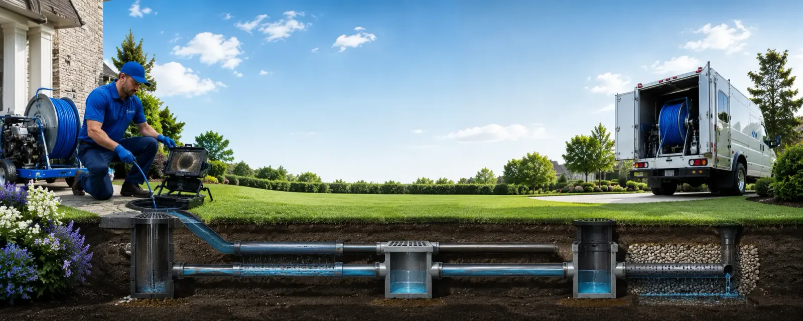 Outdoor drain cleaning information for Campton, KY